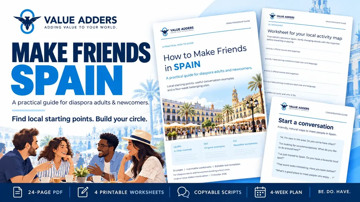 Make Friends: Spain: cover showing the included guide and tools