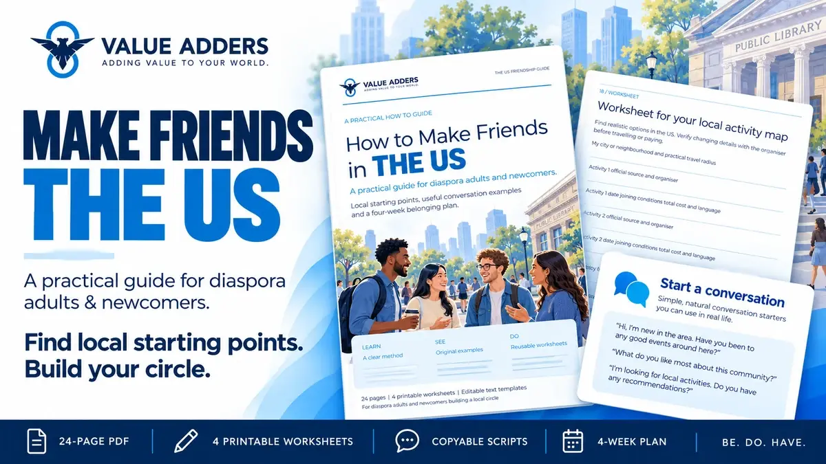 Make Friends: United States: cover showing the included guide and tools